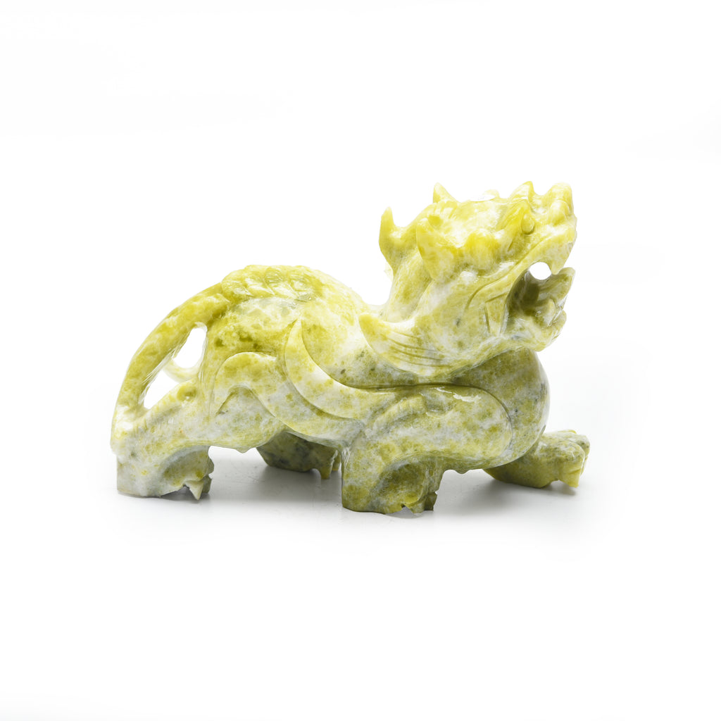 Olive jade dragon turtle and pixiu carvings【big size】