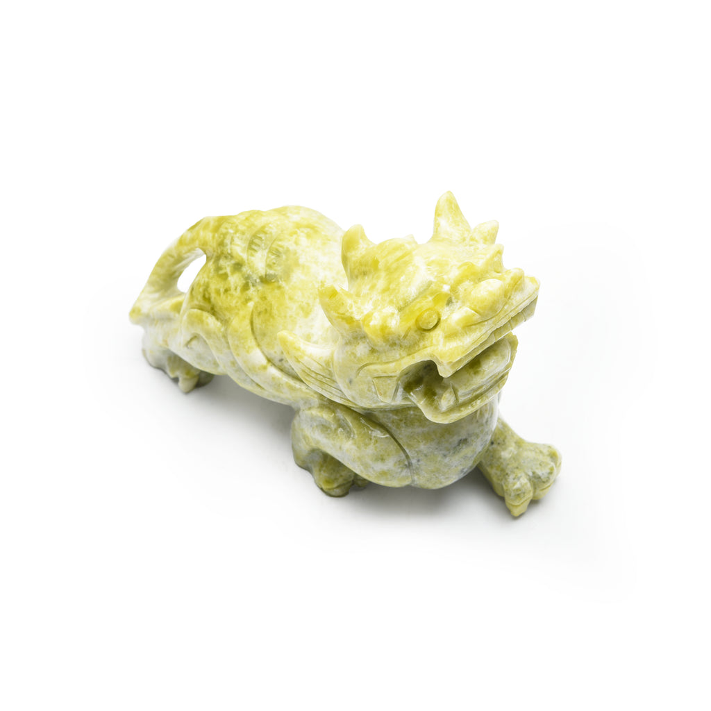 Olive jade dragon turtle and pixiu carvings【big size】