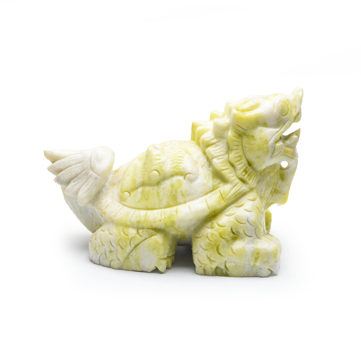 Olive jade dragon turtle and pixiu carvings【big size】
