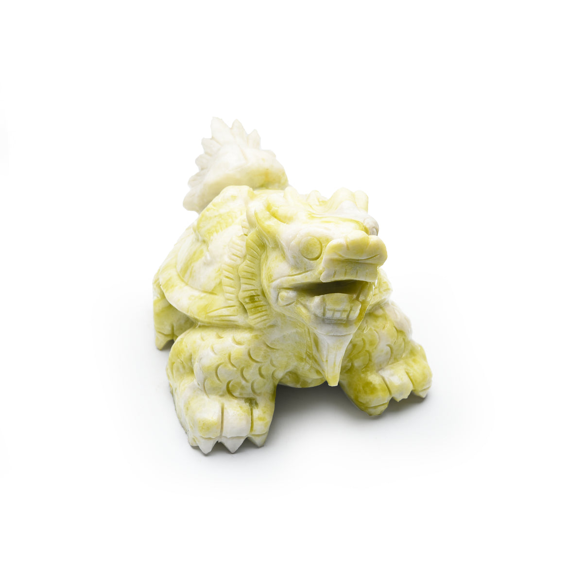 Olive jade dragon turtle and pixiu carvings【big size】