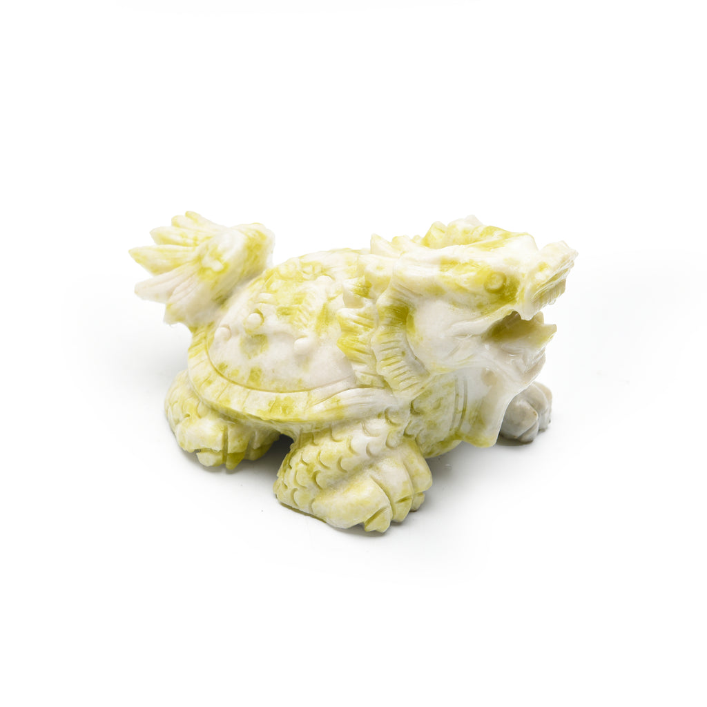 Olive jade dragon turtle and pixiu carvings【big size】