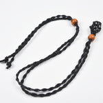 【gemstone holder/Rope Chains】 Woven Netted Cord Natural Gemstone Necklace