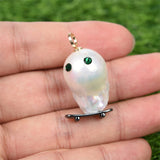 Baroque pearl handmade DIY character pendent