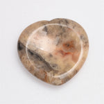 【Worry Stone - heart shape】 Thumb Healing Crystals Palm Stone Used for Relaxation Anxiety Relief