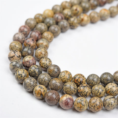【Loose beads--Purple pic stone】