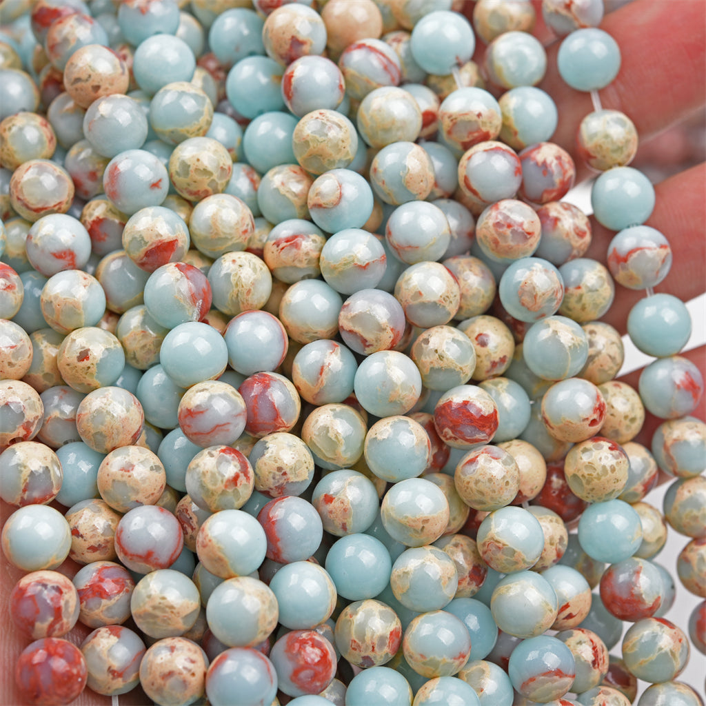 【Loose beads--Imperial jasper】