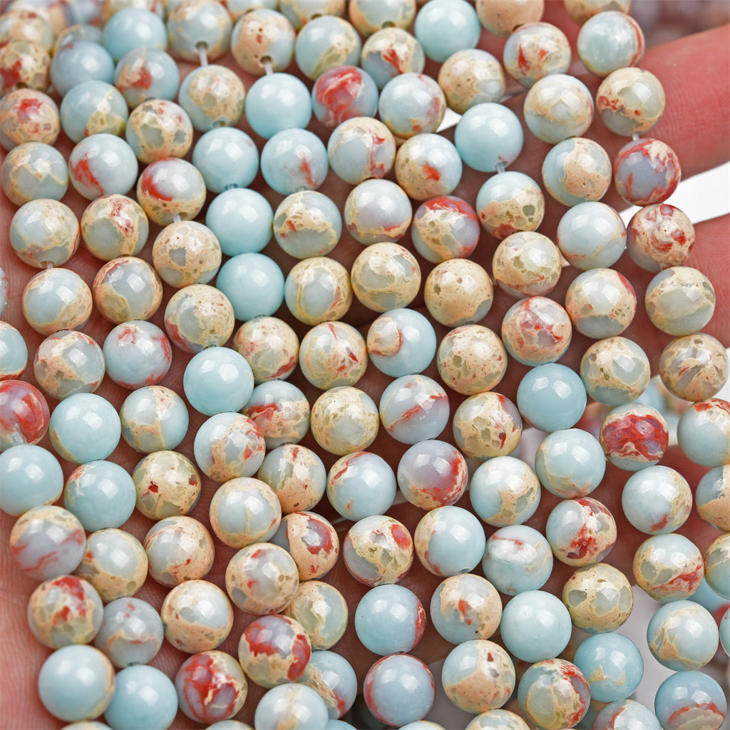 【Loose beads--Imperial jasper】