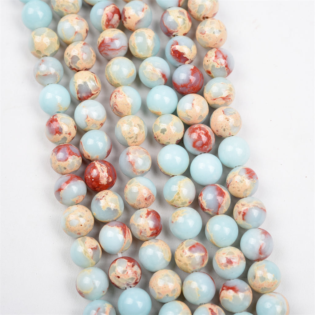 【Loose beads--Imperial jasper】
