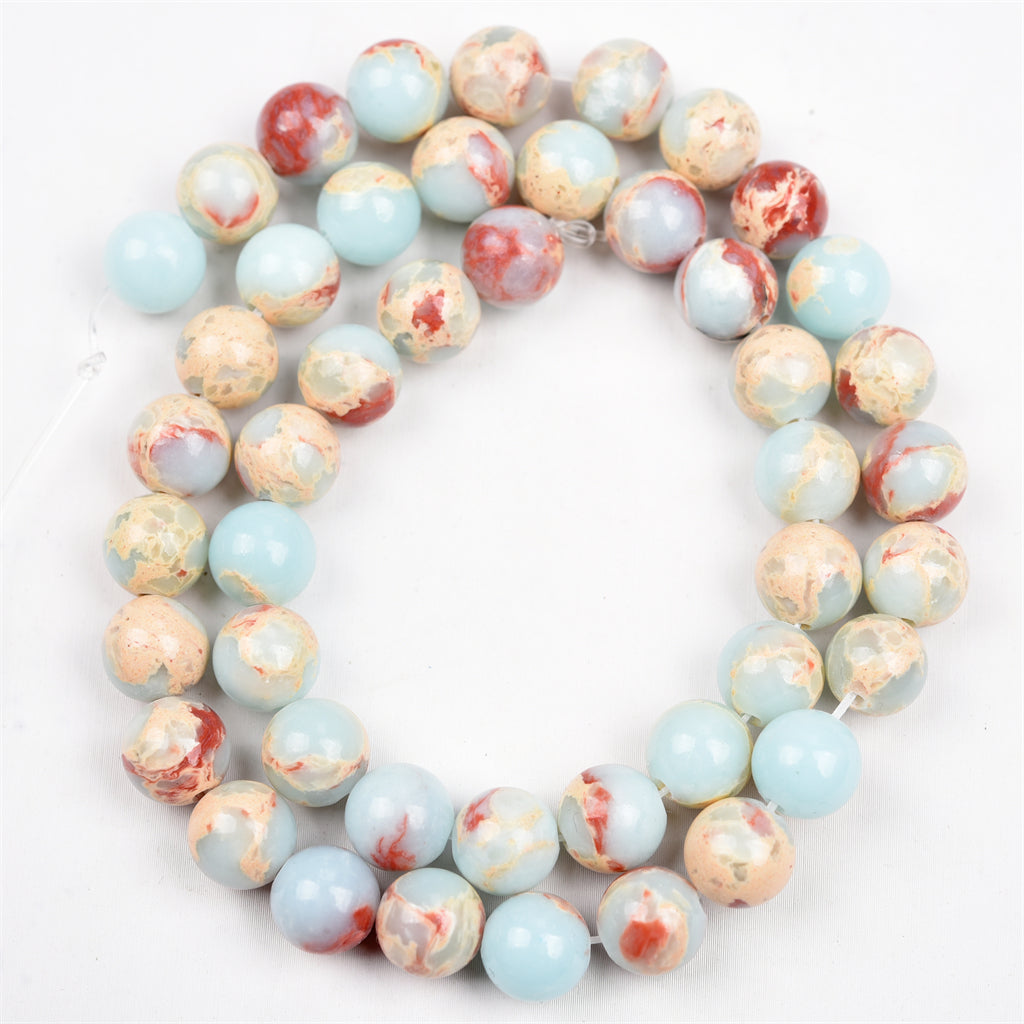 【Loose beads--Imperial jasper】
