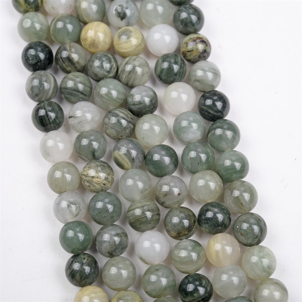 【Loose beads--Green Rabbit hair】