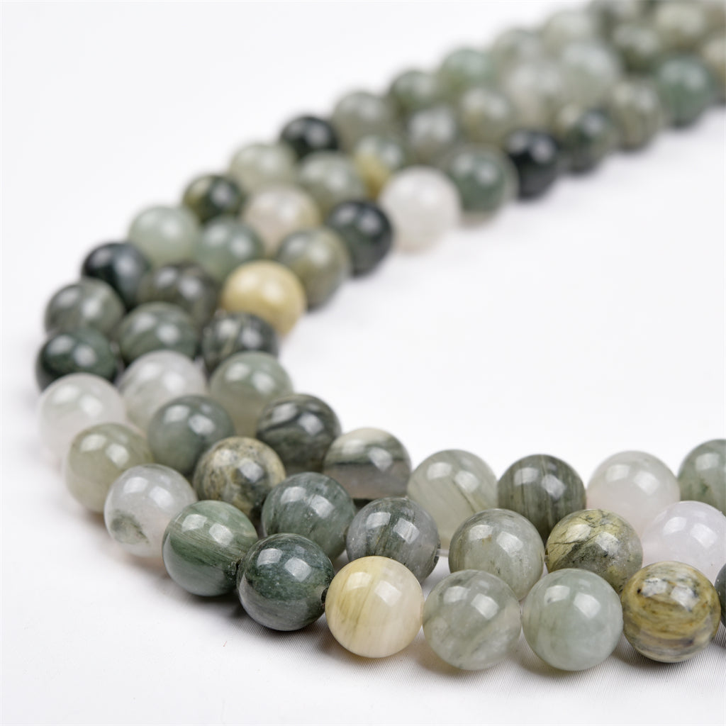 【Loose beads--Green Rabbit hair】