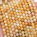 【Loose beads--Yellow Jade】