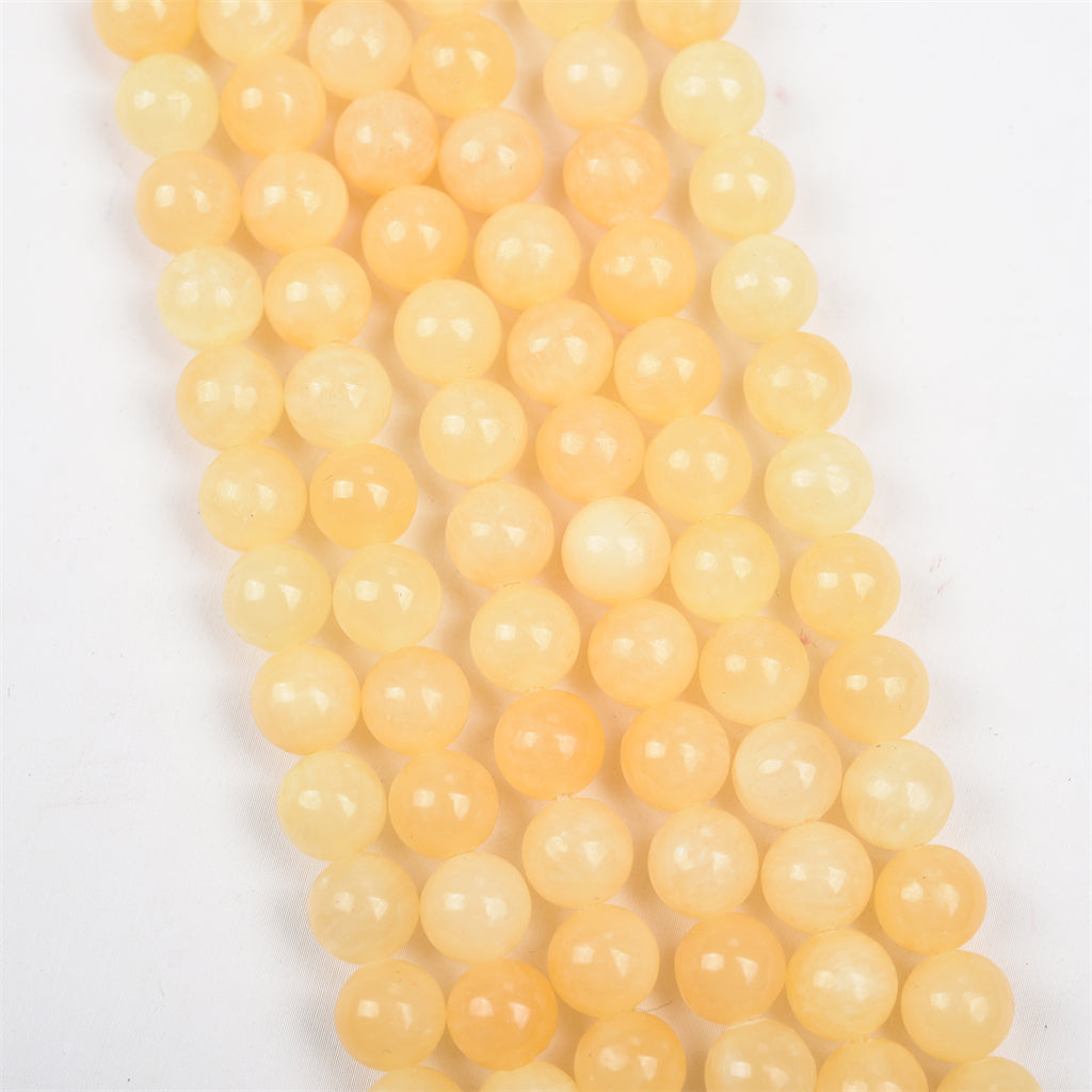 【Loose beads--Honey Calcite】