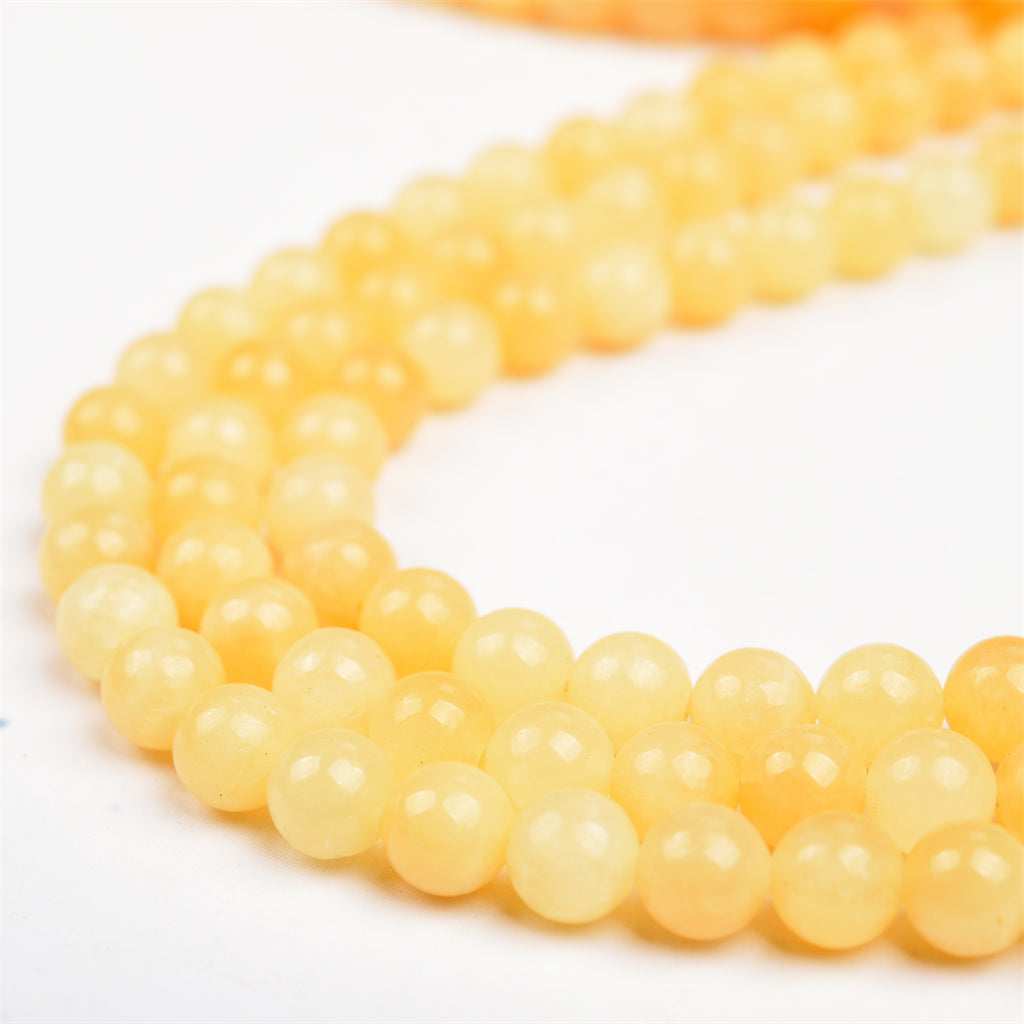 【Loose beads--Honey Calcite】