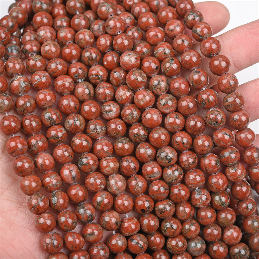 【Loose beads--Chicken Blood stone】