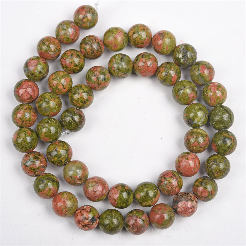 【Loose beads--Unakite】