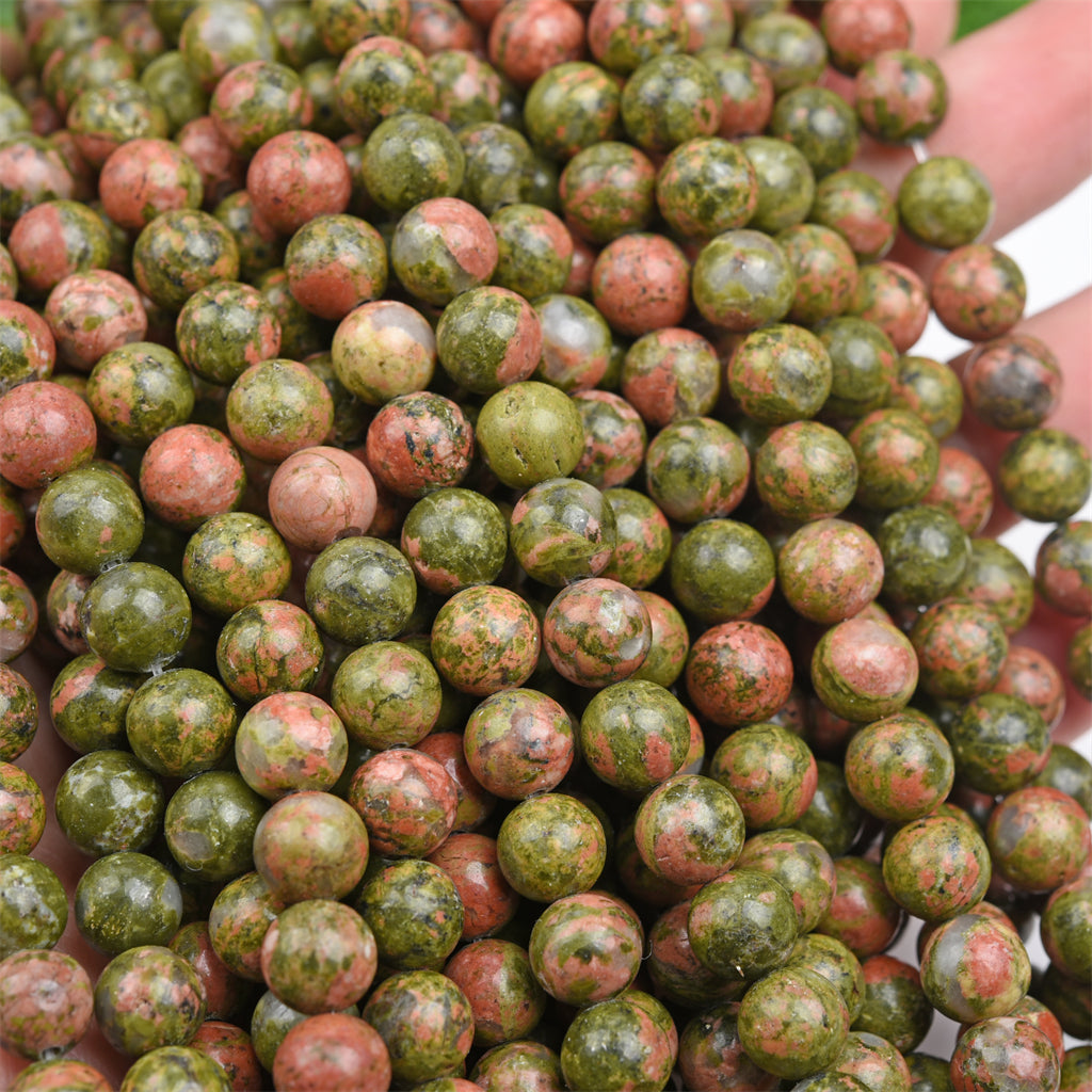【Loose beads--Unakite】