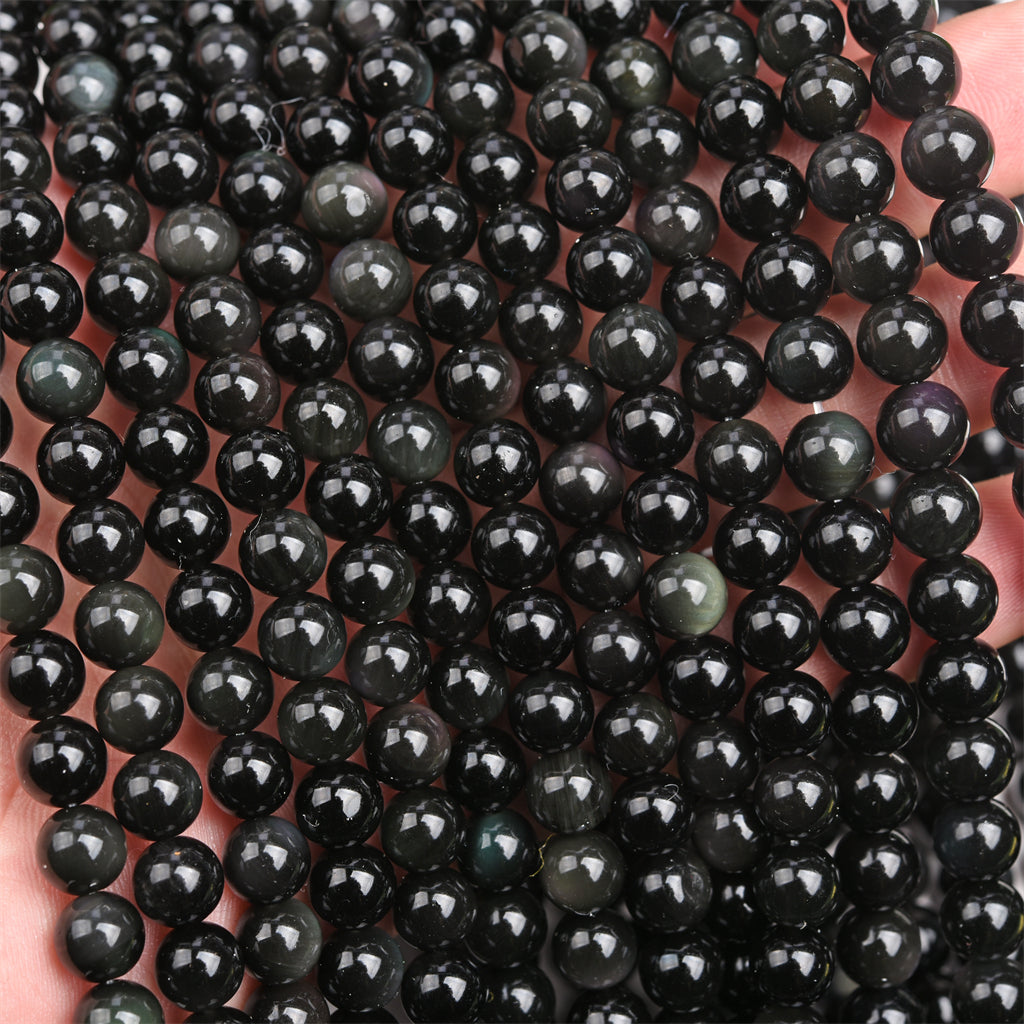【Loose beads--Rainbow Obsidian】