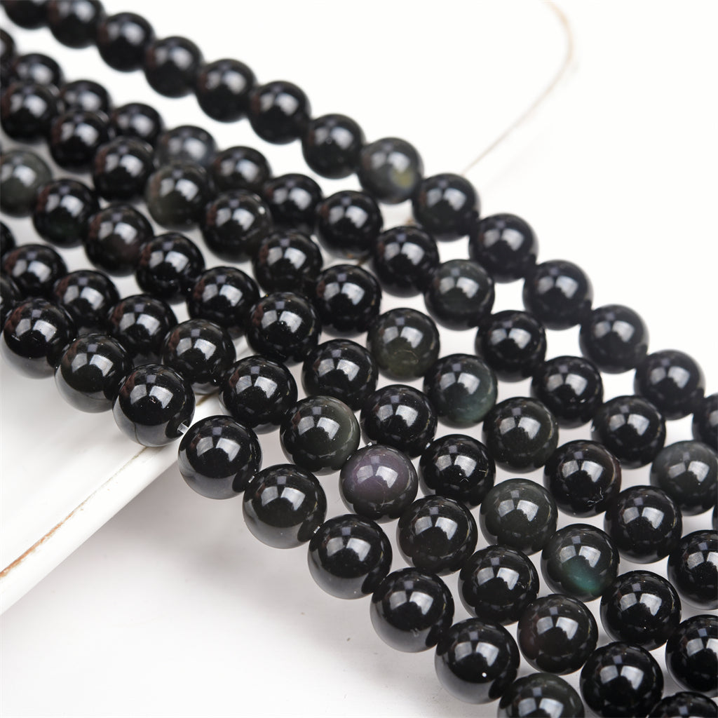 【Loose beads--Rainbow Obsidian】