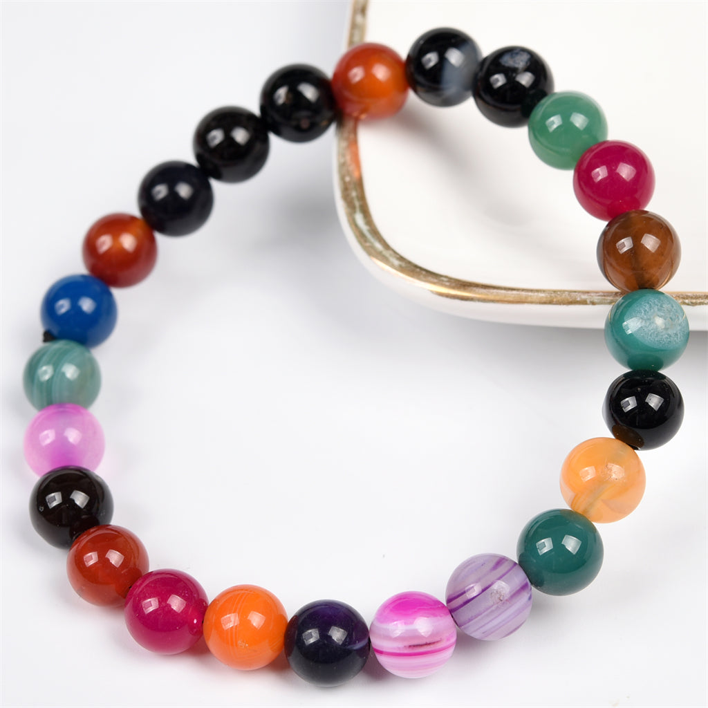 Banded Agate Bracelet  (8 kinds , $2 each)