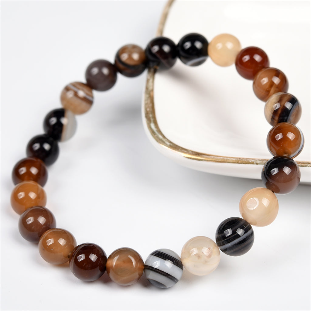 Banded Agate Bracelet  (8 kinds , $2 each)