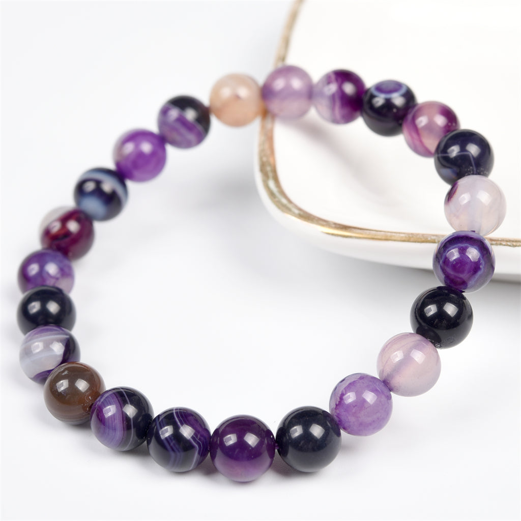 Banded Agate Bracelet  (8 kinds , $2 each)