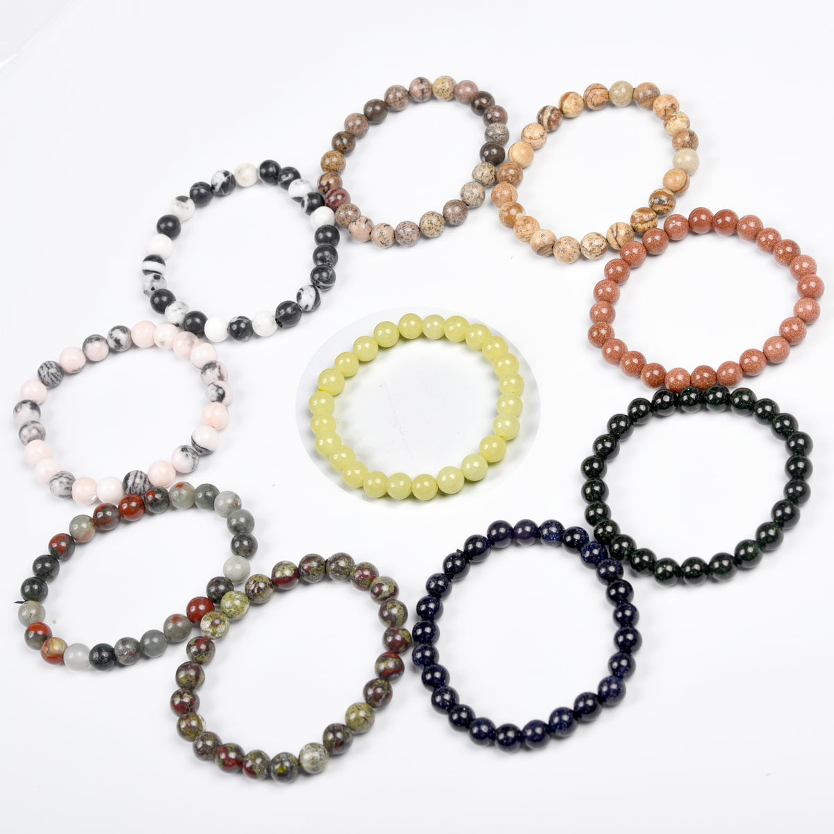 Luminous/Zebra Stone/sand stone/Pic stone/Blood stone/Volcanic/Cinnabar/Plum blossom(13 Kinds,$2 each)