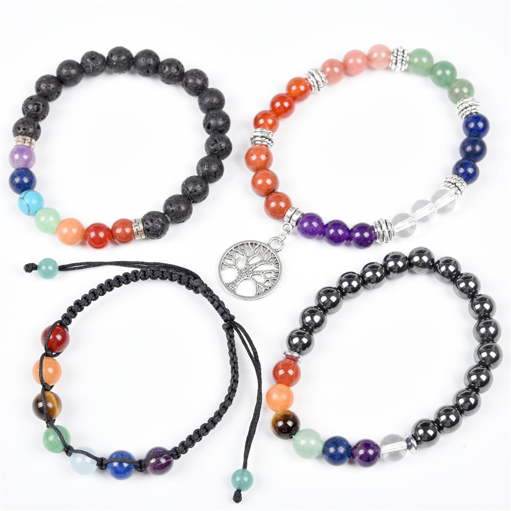 7 chakra lifetree handmade Bracelet（5 kinds,$2-$4 each）