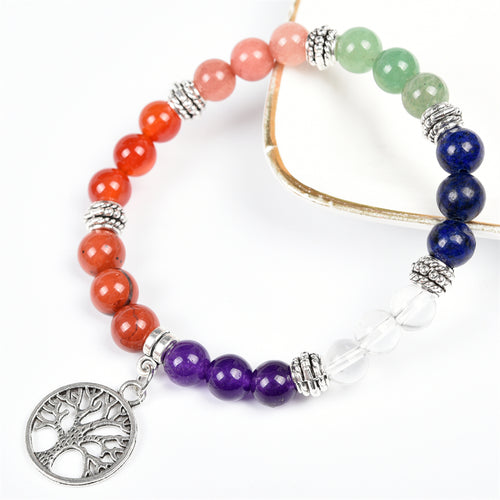 7 chakra lifetree handmade Bracelet（5 kinds,$2-$4 each）