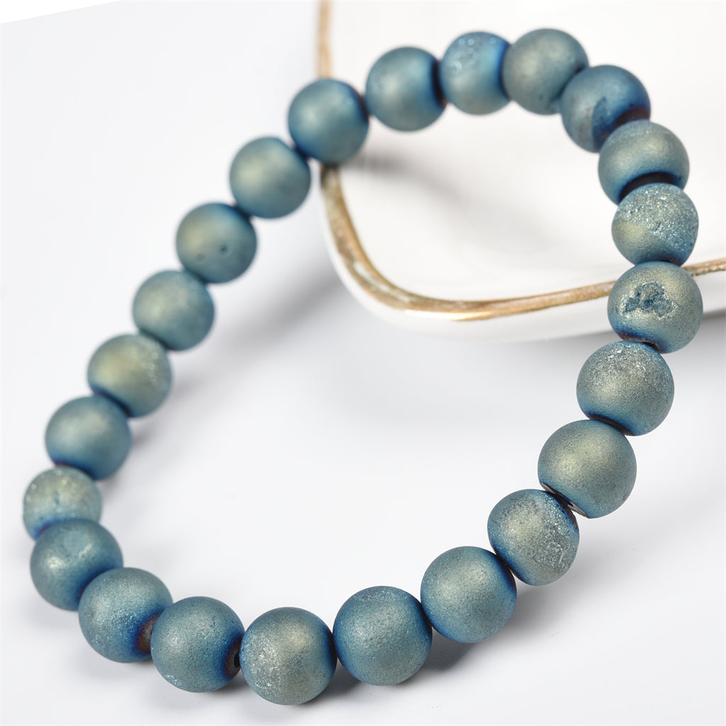 Aura Druzy Agate Bracelet（6 kinds, $3 each）
