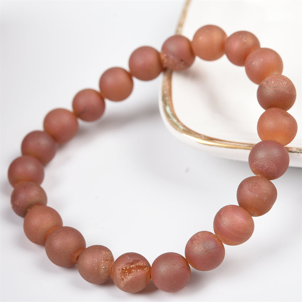 Aura Druzy Agate Bracelet（6 kinds, $3 each）