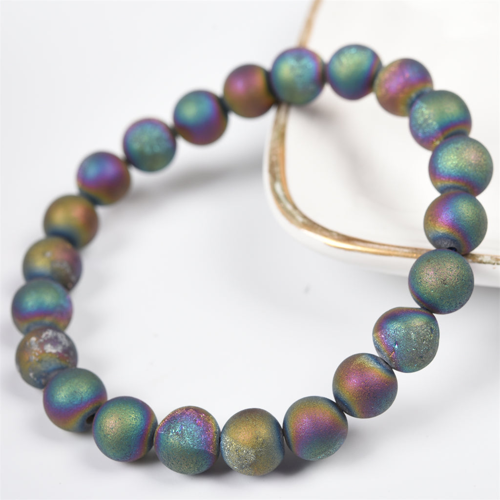 Aura Druzy Agate Bracelet（6 kinds, $3 each）