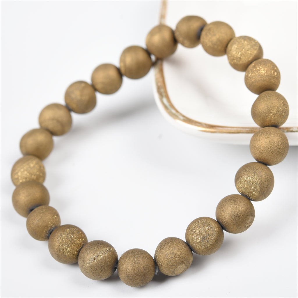 Aura Druzy Agate Bracelet（6 kinds, $3 each）