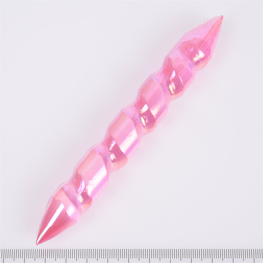 【Aura Selenite Wand】Wholesale Healing Crystal Stone Folk Crafts Rainbow Aura Selenite Wand