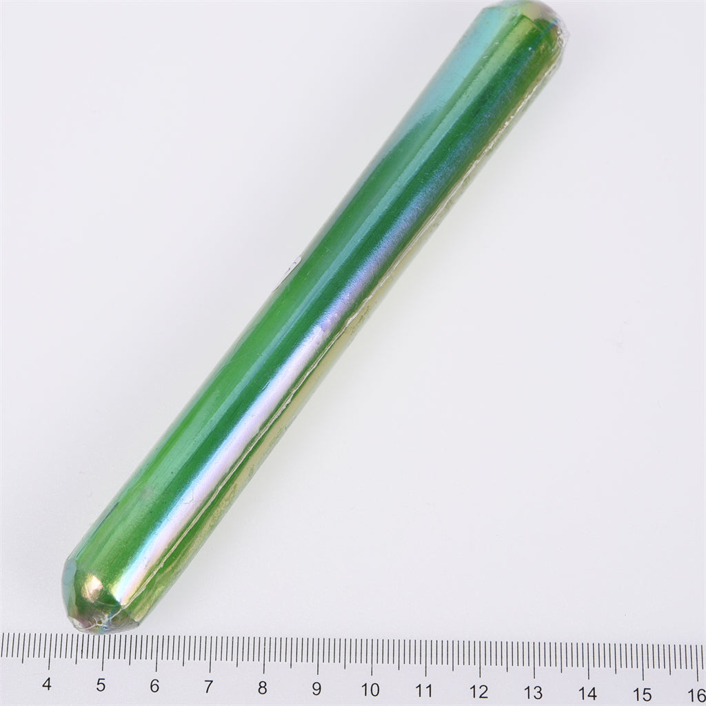 【Aura Selenite Wand】Wholesale Healing Crystal Stone Folk Crafts Rainbow Aura Selenite Wand