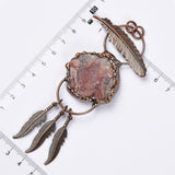 【Hot Sale】 Crystal Cluster Dream catcher handmade pendent