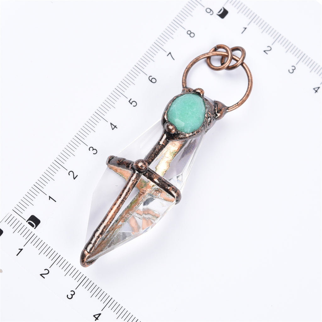【Hot Sale】 Crystal Cluster point handmade pendent