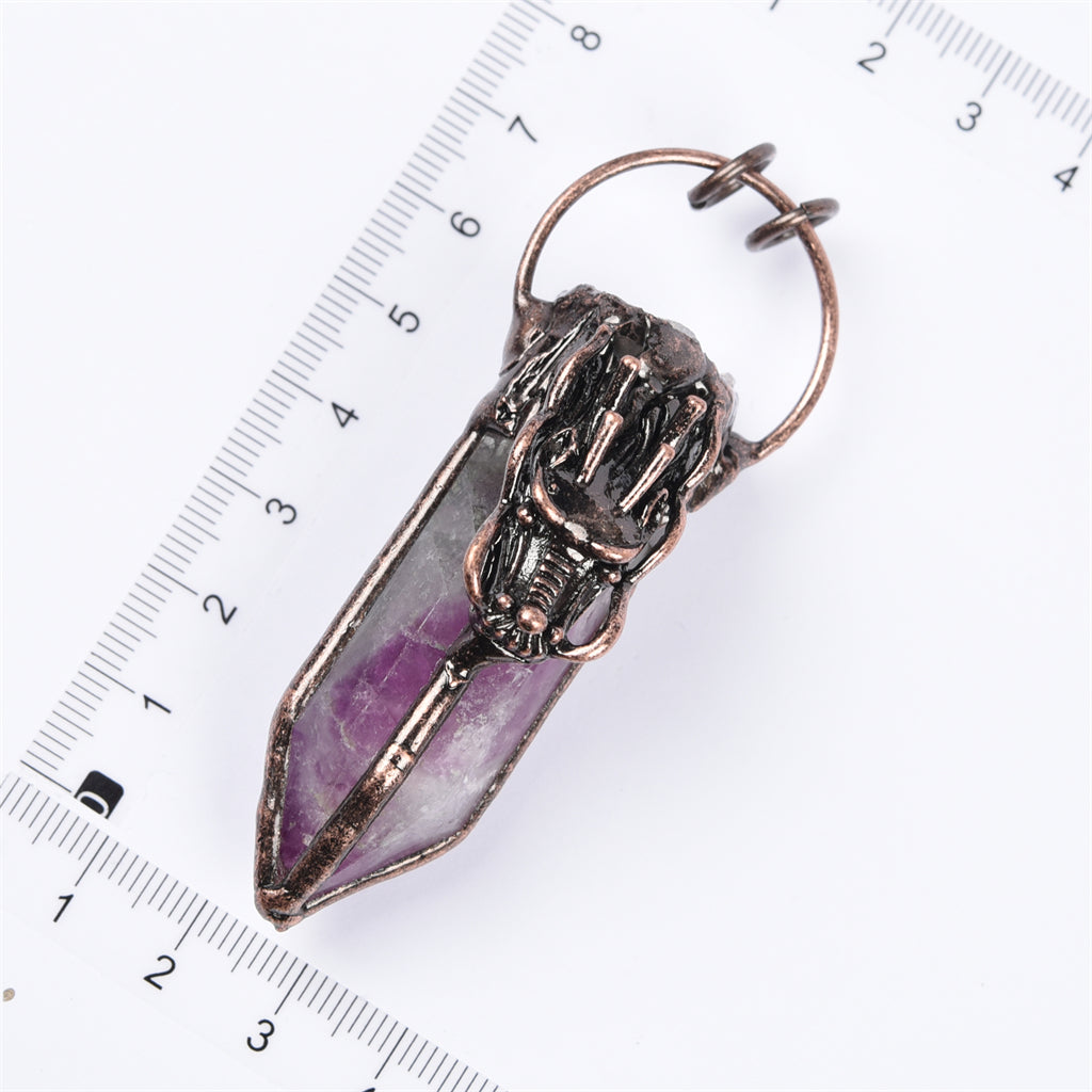 【Hot Sale】 Crystal Cluster point handmade pendent