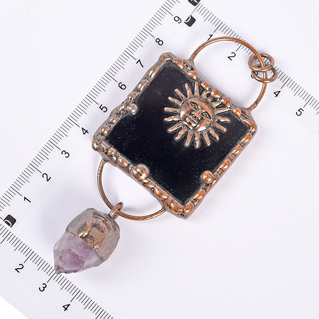 【Varma Vendo】 Kruda el Kristalo + pinta pendĉeno manfarita pendĉeno 