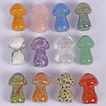 【crystal mushroom  ∅23*36mm】nature crystal Mushroom figurine statue
