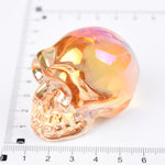 【Aura glass skull-big】Aura K9 Crystal Skulls Folk Crafts