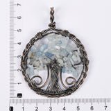 【lifetree pendent 5cm】natural crystal chips lifeTree handmade wire wrapped Pendants