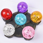 【Crackle K9 Glass sphere ∅5CM】8 different colors