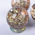 Pyrite Garden quartz sphere