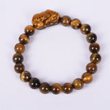 【Tigereye with pixiu carving Bracelet 】Recruit wealth and ward off evil spirits