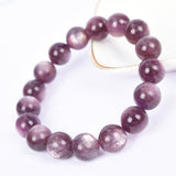 High quality purple lepidolite bracelet