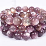 High quality purple lepidolite bracelet