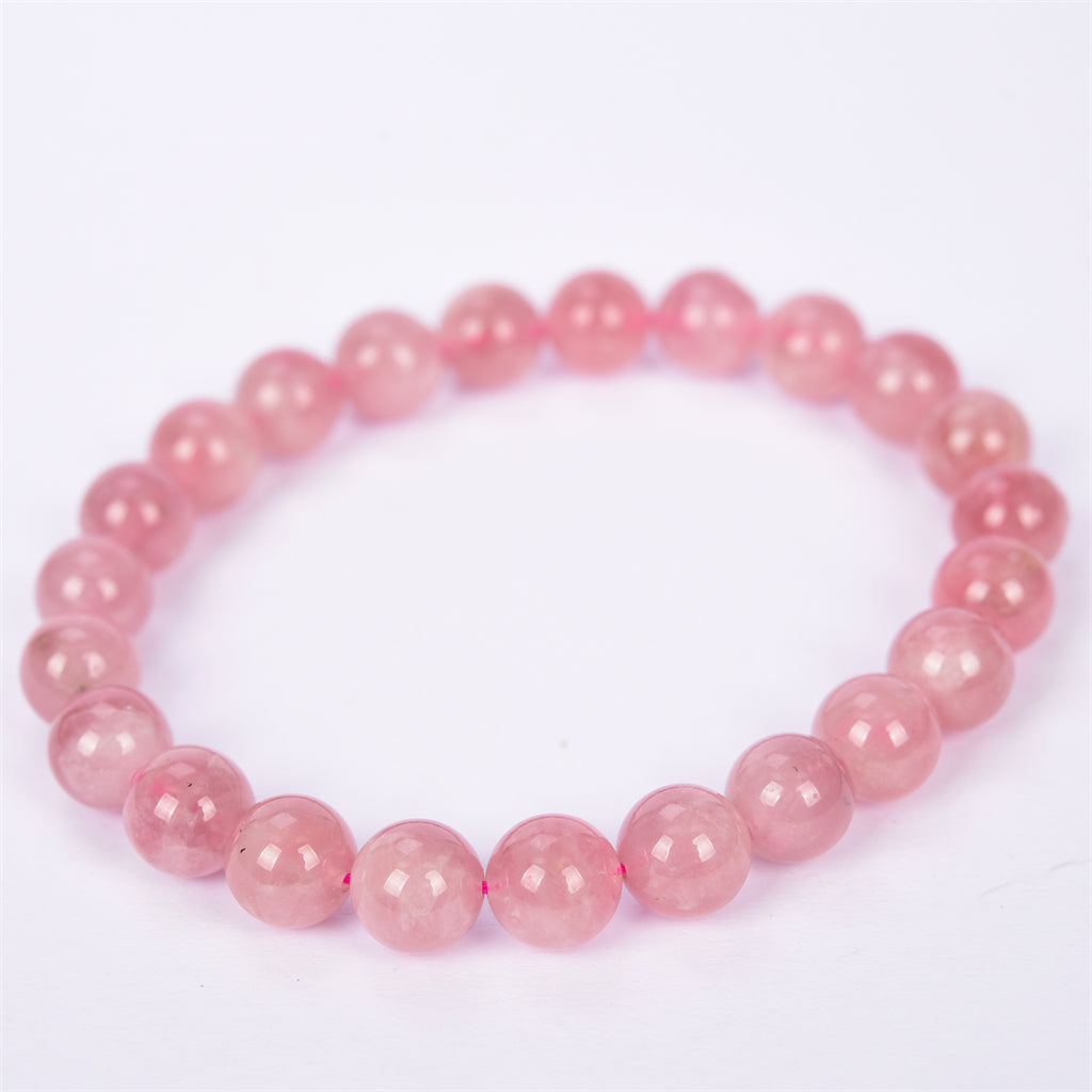 level AA rose quartz brecelet