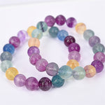 Rainbow Fluorite bracelet (carving beads)