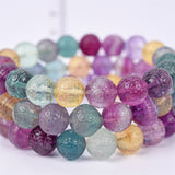 Rainbow Fluorite bracelet (carving beads)